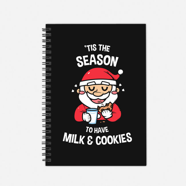 Tis The Season For Milk And Cookies-none dot grid notebook-krisren28