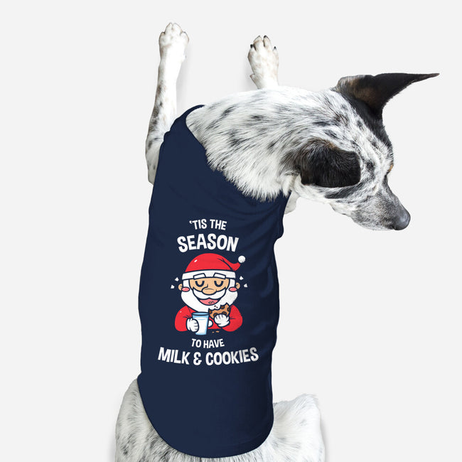 Tis The Season For Milk And Cookies-dog basic pet tank-krisren28