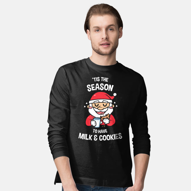 Tis The Season For Milk And Cookies-mens long sleeved tee-krisren28