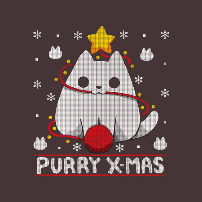 Purry Xmas-none removable cover w insert throw pillow-Vallina84