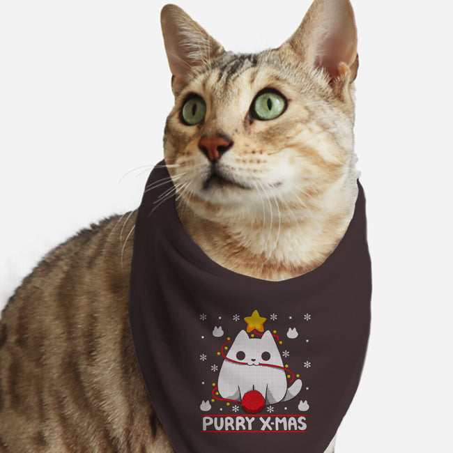 Purry Xmas-cat bandana pet collar-Vallina84