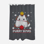 Purry Xmas-none polyester shower curtain-Vallina84
