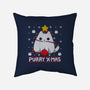 Purry Xmas-none removable cover w insert throw pillow-Vallina84