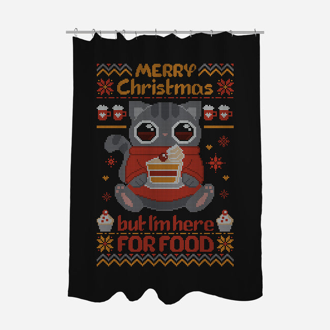 I'm Here For The Food-none polyester shower curtain-ricolaa