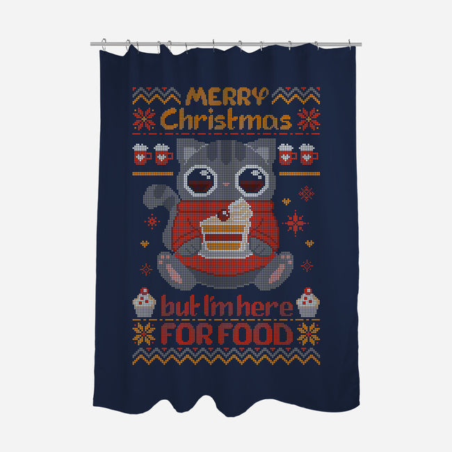 I'm Here For The Food-none polyester shower curtain-ricolaa