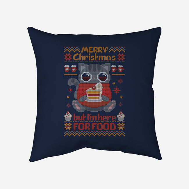 I'm Here For The Food-none removable cover throw pillow-ricolaa