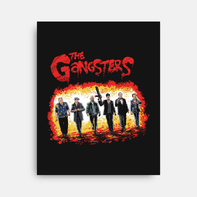The Gangsters-none stretched canvas-zascanauta