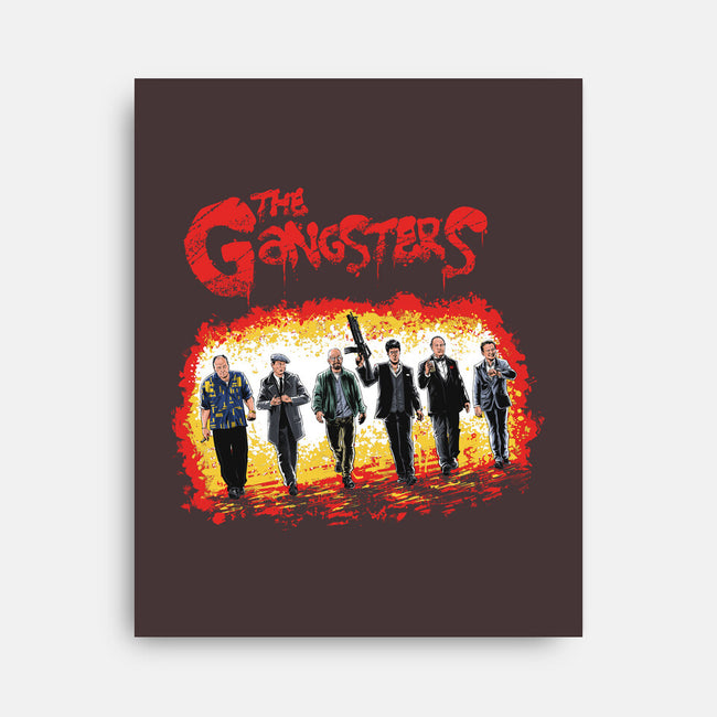 The Gangsters-none stretched canvas-zascanauta