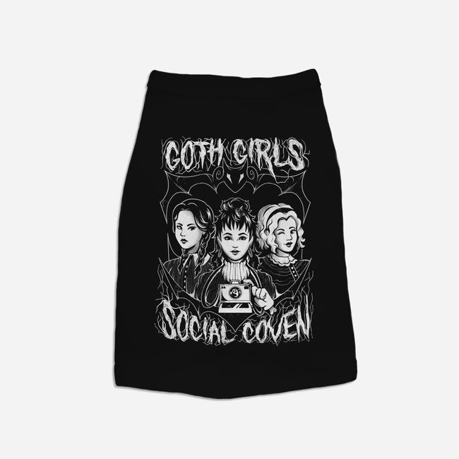 Goth Girls Social Coven-dog basic pet tank-eduely