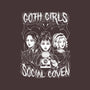 Goth Girls Social Coven-none stretched canvas-eduely