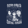 Goth Girls Social Coven-none fleece blanket-eduely