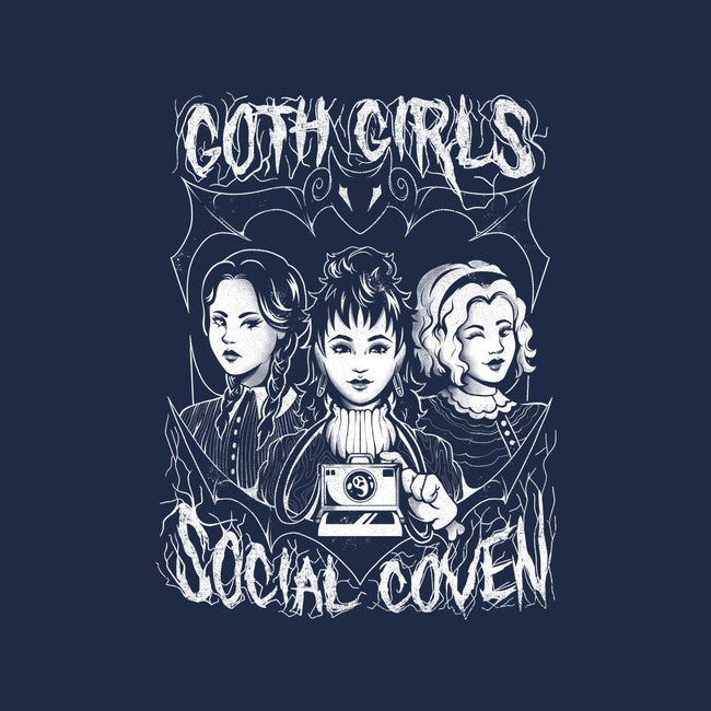 Goth Girls Social Coven-womens v-neck tee-eduely