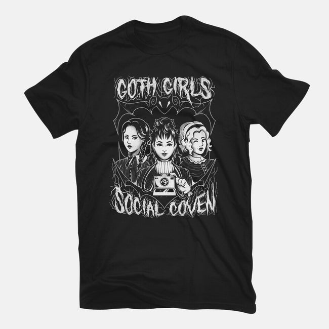 Goth Girls Social Coven-mens heavyweight tee-eduely