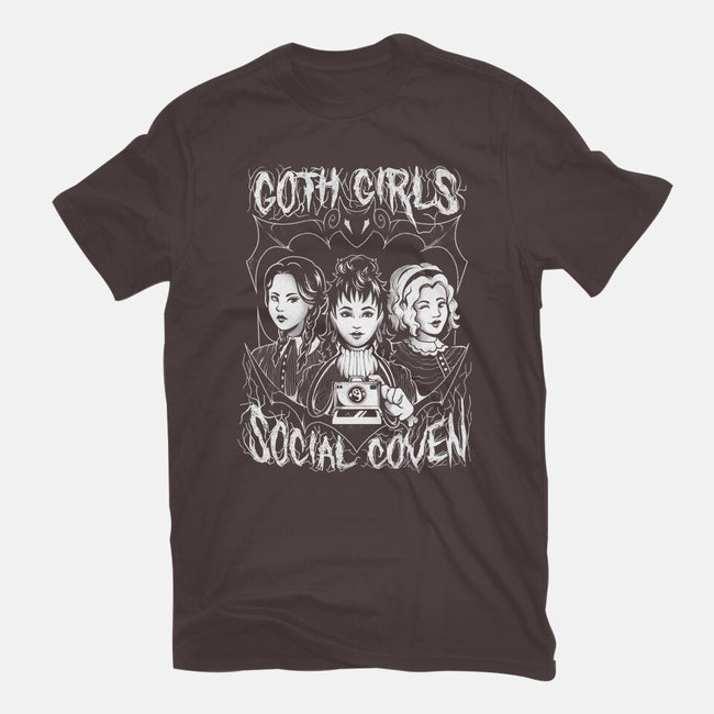 Goth Girls Social Coven-womens basic tee-eduely