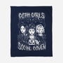 Goth Girls Social Coven-none fleece blanket-eduely
