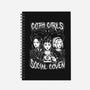 Goth Girls Social Coven-none dot grid notebook-eduely