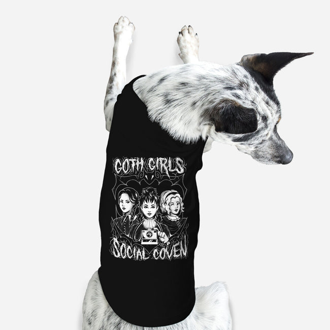 Goth Girls Social Coven-dog basic pet tank-eduely