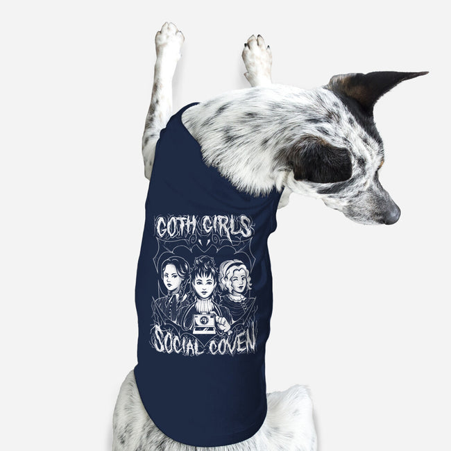 Goth Girls Social Coven-dog basic pet tank-eduely