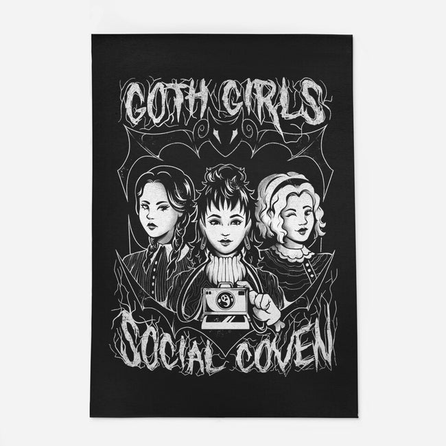 Goth Girls Social Coven-none indoor rug-eduely