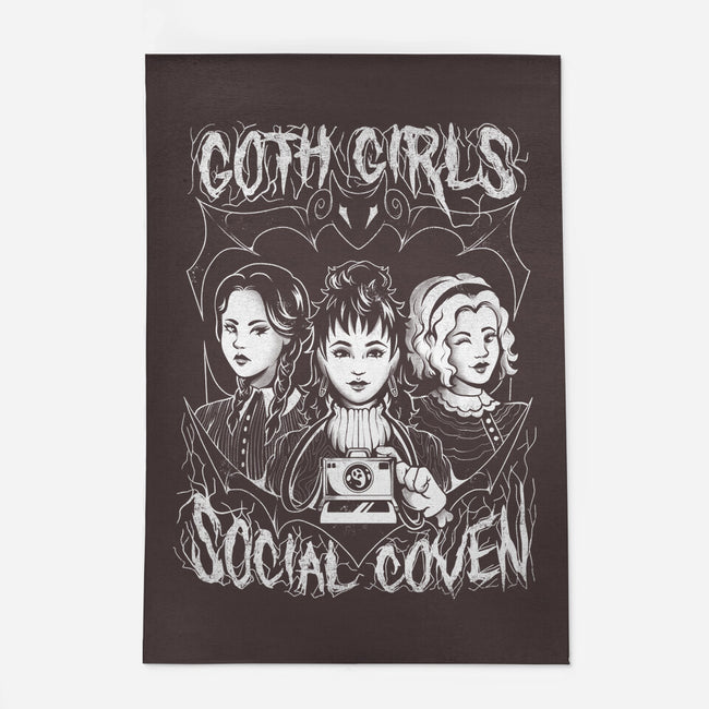 Goth Girls Social Coven-none indoor rug-eduely