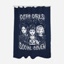 Goth Girls Social Coven-none polyester shower curtain-eduely