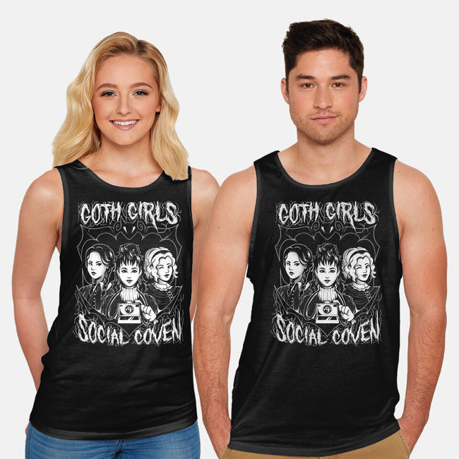 Goth Girls Social Coven-unisex basic tank-eduely