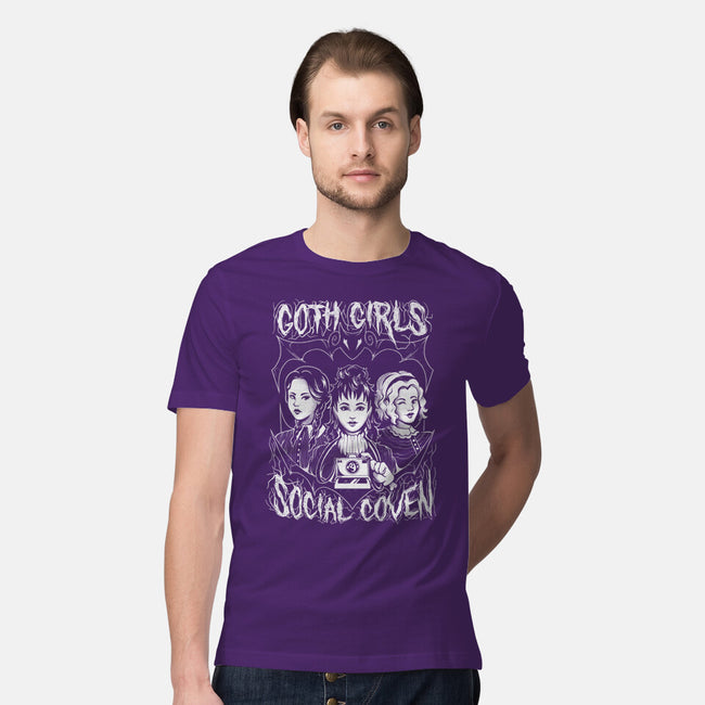 Goth Girls Social Coven-mens premium tee-eduely