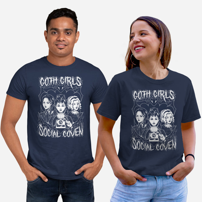 Goth Girls Social Coven-unisex basic tee-eduely