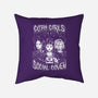 Goth Girls Social Coven-none removable cover w insert throw pillow-eduely