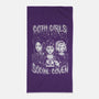 Goth Girls Social Coven-none beach towel-eduely