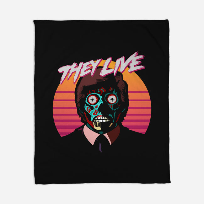 They Live-none fleece blanket-daveleonardo