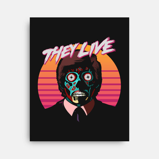 They Live-none stretched canvas-daveleonardo