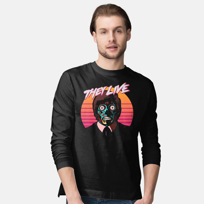 They Live-mens long sleeved tee-daveleonardo