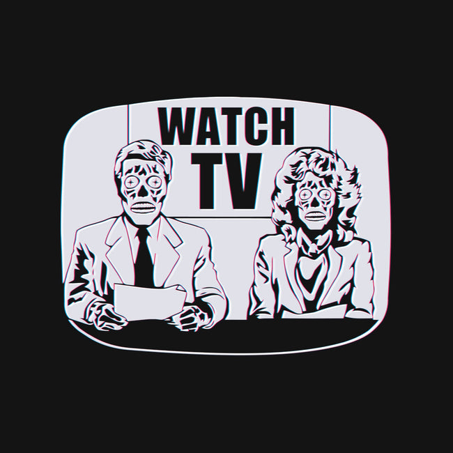 Watch TV-mens basic tee-daveleonardo