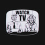 Watch TV-none stretched canvas-daveleonardo