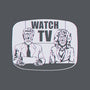 Watch TV-none removable cover w insert throw pillow-daveleonardo