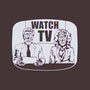 Watch TV-none removable cover w insert throw pillow-daveleonardo
