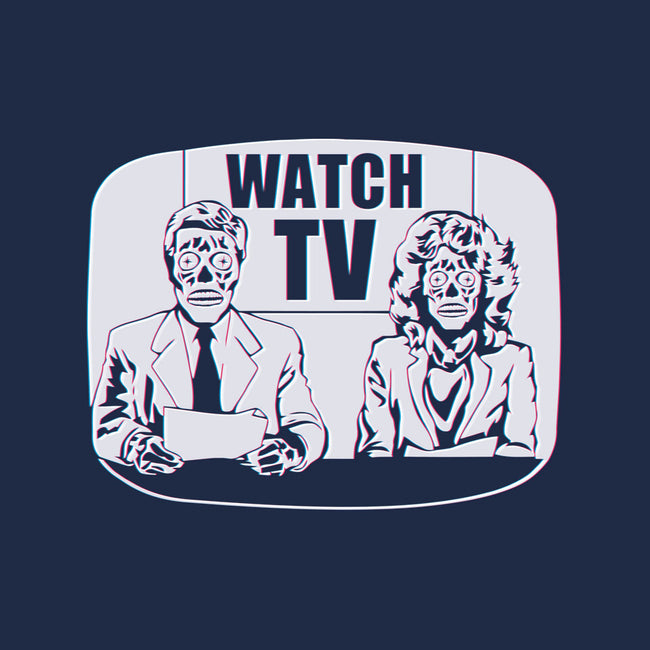 Watch TV-mens long sleeved tee-daveleonardo