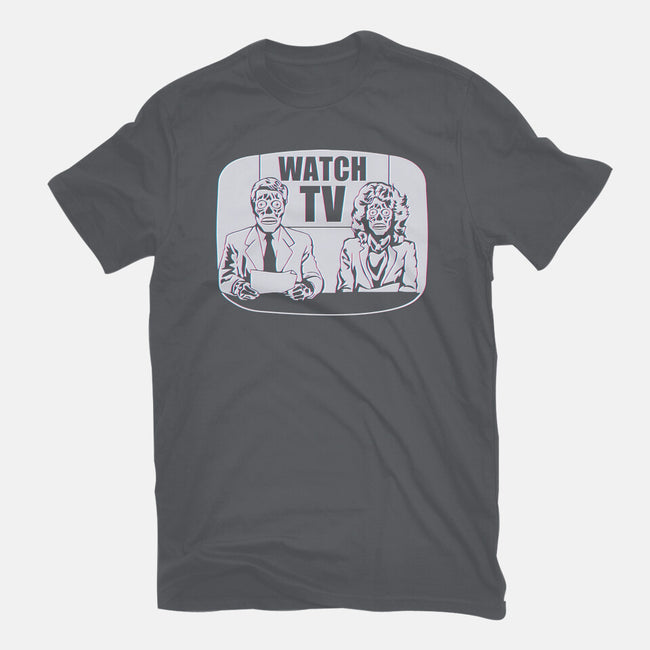 Watch TV-womens basic tee-daveleonardo