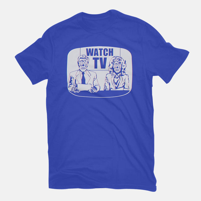 Watch TV-womens basic tee-daveleonardo