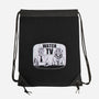 Watch TV-none drawstring bag-daveleonardo