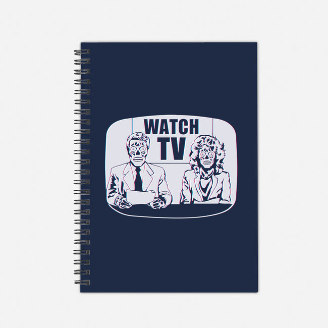 Watch TV-none dot grid notebook-daveleonardo