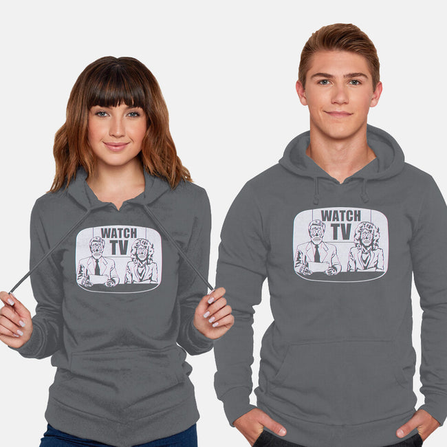 Watch TV-unisex pullover sweatshirt-daveleonardo