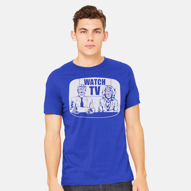 Watch TV-mens heavyweight tee-daveleonardo