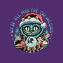 Christmas Cat-none removable cover w insert throw pillow-momma_gorilla
