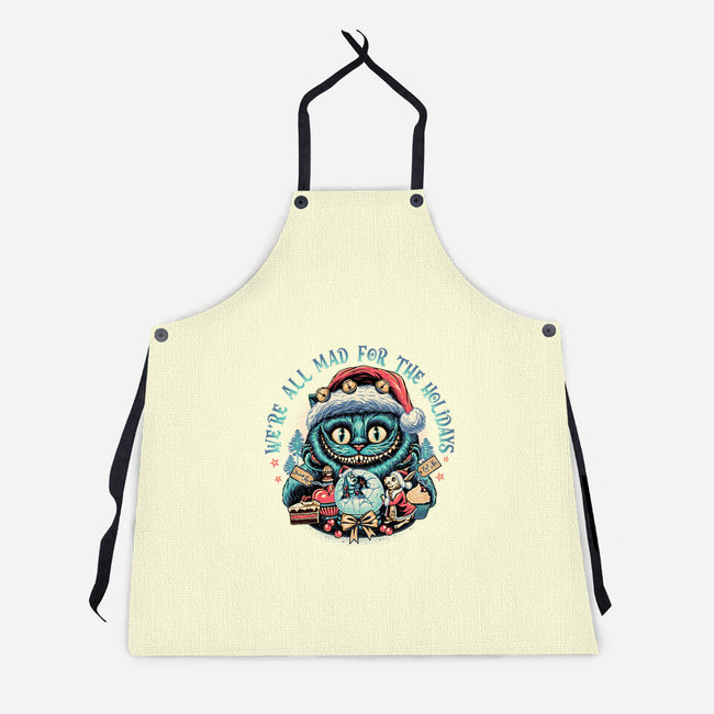 Christmas Cat-unisex kitchen apron-momma_gorilla