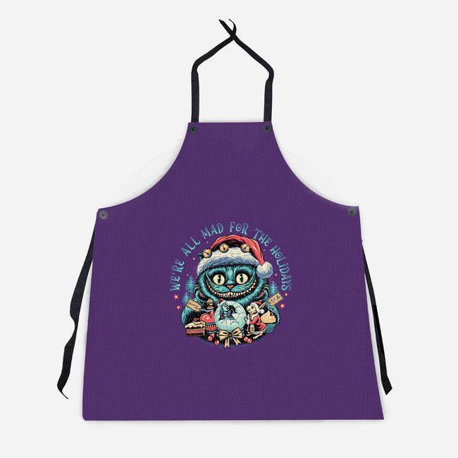 Christmas Cat-unisex kitchen apron-momma_gorilla