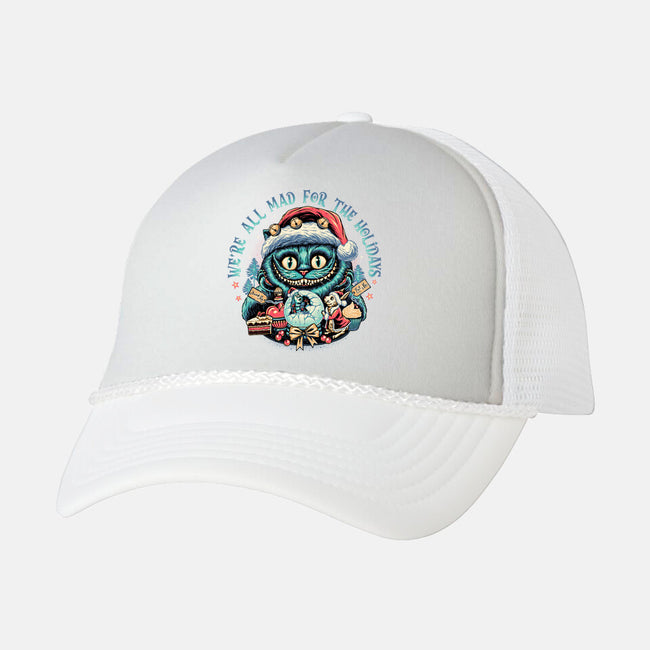Christmas Cat-unisex trucker hat-momma_gorilla