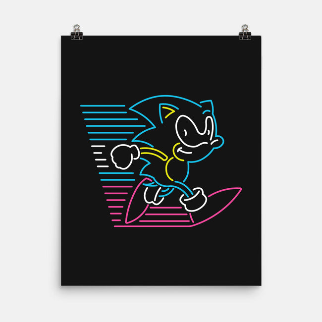 Neon Speed-none matte poster-ShirtMcGirt