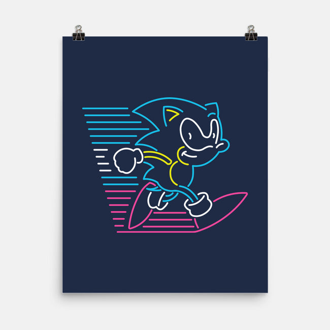 Neon Speed-none matte poster-ShirtMcGirt